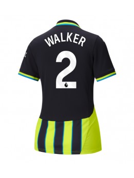 Manchester City Kyle Walker #2 Auswärtstrikot für Frauen 2024-25 Kurzarm